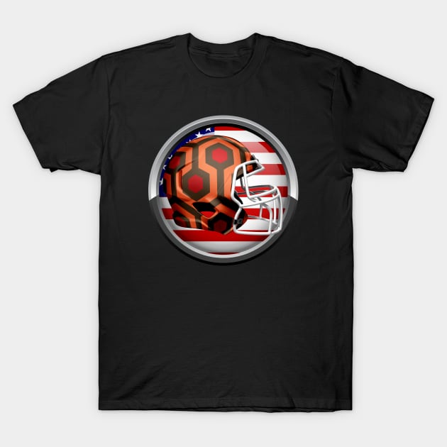 American Football Shining T-Shirt by CTSports